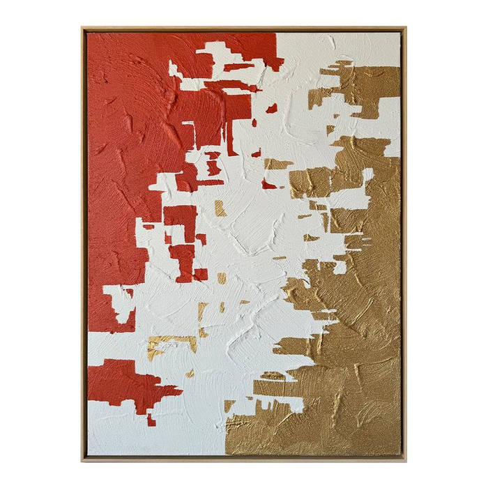 Œuvre d’art murale « Endless Transform » peinte à la main à texture épaisse - 36 po x 48 po