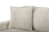 Willow 2-Piece Fabric Sectional with Removable Cushions and Chaise Ottoman – Sand | Sofa sectionnel Willow 2 pièces en tissu avec coussins amovibles et pouf de fauteuil long - sable