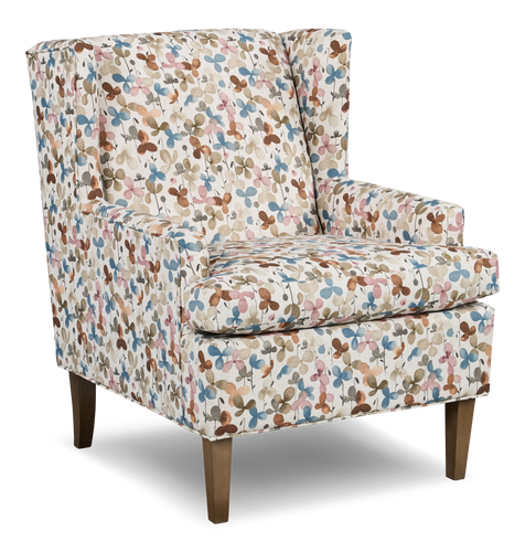  Fauteuil d’appoint à oreilles personnalisable de Sofa Lab de 30 po fabriqué au Canada en tissu - tissu décoratif Rose