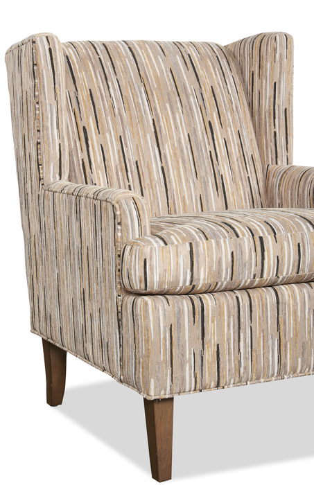 Fauteuil d’appoint à oreilles personnalisable de Sofa Lab de 30 po fabriqué au Canada en tissu - tissu décoratif Mineral