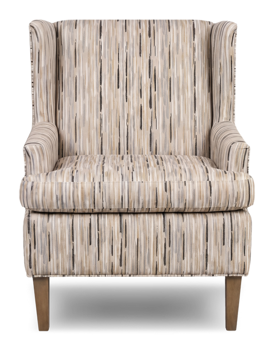 Fauteuil d’appoint à oreilles personnalisable de Sofa Lab de 30 po fabriqué au Canada en tissu - tissu décoratif Mineral