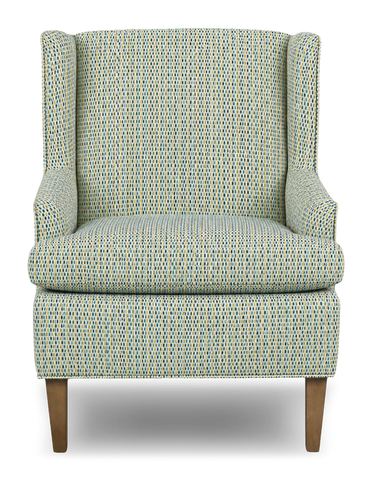 Fauteuil d’appoint à oreilles personnalisable de Sofa Lab de 30 po fabriqué au Canada en tissu - tissu décoratif Peacock