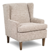 Fauteuil d’appoint à oreilles personnalisable de Sofa Lab de 30 po fabriqué au Canada en tissu - Plush Parchment
