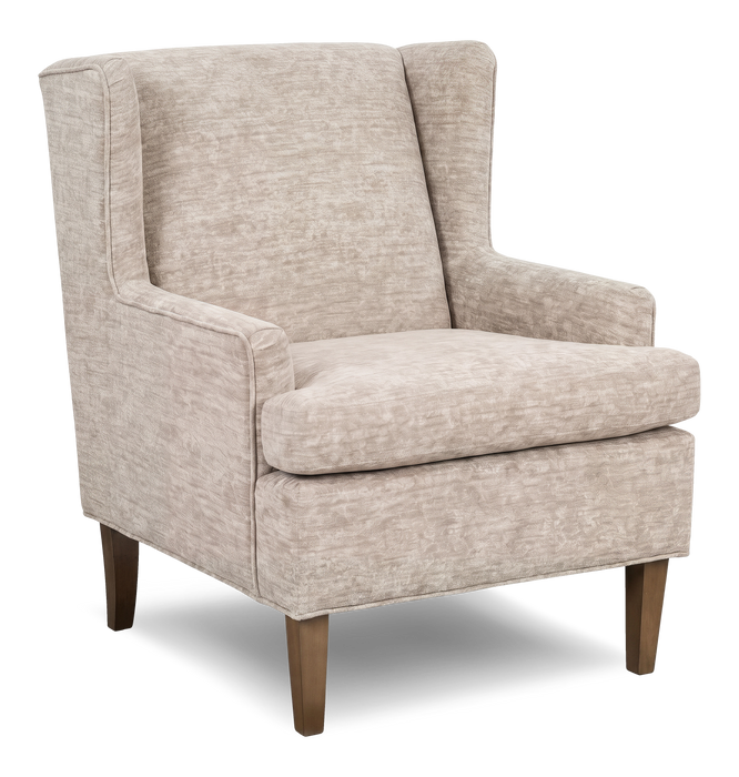 Fauteuil d’appoint à oreilles personnalisable de Sofa Lab de 30 po fabriqué au Canada en tissu - Plush Parchment