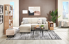 Made in Canada Lennox Chenille Fabric Reversible Sectional with Reversible Cushions - Taupe | Sofa sectionnel réversible Lennox fabriqué au Canada en tissu de chenille avec coussins réversibles - taupe