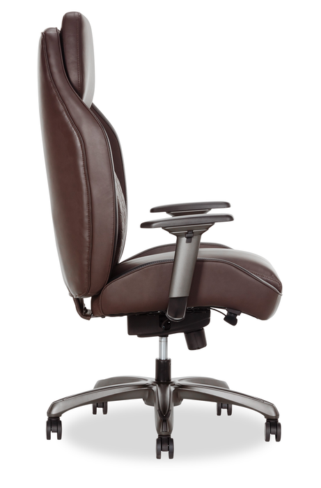 Fauteuil président Zephyrus de Shaquille O’Neal Home de 35,25 po à dossier haut avec soutien lombaire AIR - brun