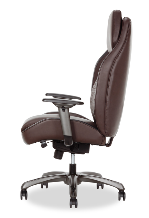 Fauteuil président Zephyrus de Shaquille O’Neal Home de 35,25 po à dossier haut avec soutien lombaire AIR - brun