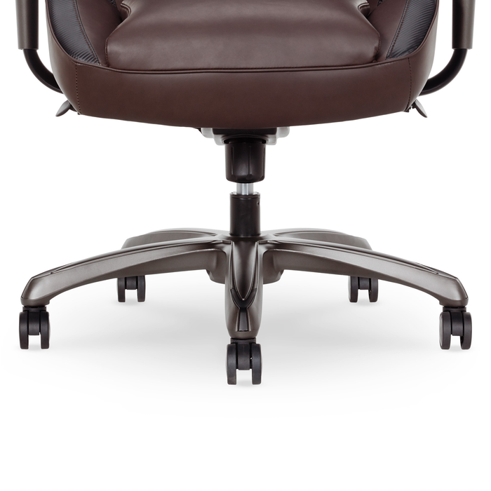 Fauteuil président Zephyrus de Shaquille O’Neal Home de 35,25 po à dossier haut avec soutien lombaire AIR - brun