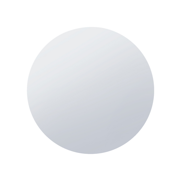 Miroir rond Arcus 30 po x 30 po sans cadre avec bordure droite