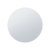 Miroir rond Arcus 36 po x 36 po sans cadre avec bordure droite