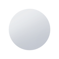 Miroir rond Arcus 36 po x 36 po sans cadre avec bordure droite