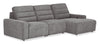 Sofa sectionnel de droite Prestige de Shaquille O’Neal Home 3 pièces avec inclinaison électrique - gris