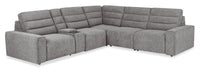 Sofa sectionnel Prestige de Shaquille O’Neal Home 6 pièces avec inclinaison électrique - gris