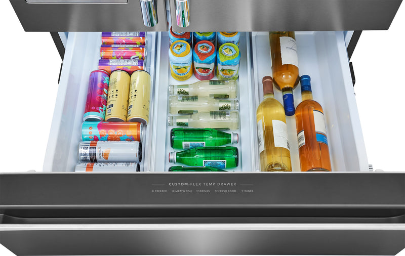 Frigidaire Professional Réfrigérateur à porte française de 4 portes avec une profondeur standard de 26 pi cu - PRMS2790BF