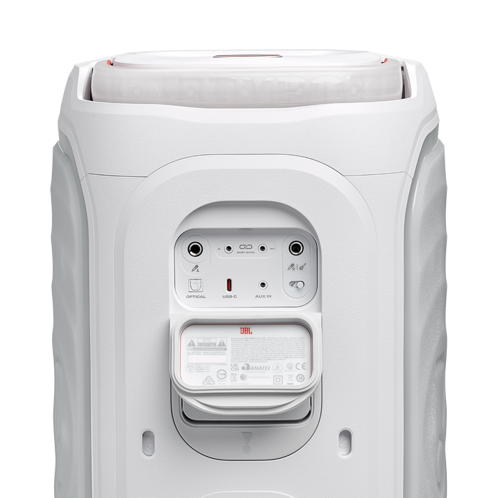 Haut-parleur de fête portatif de 200 W JBL PartyBox 130 avec cote de résistance aux éclaboussures IPX4 (JBLPB130WHTAM) - blanc