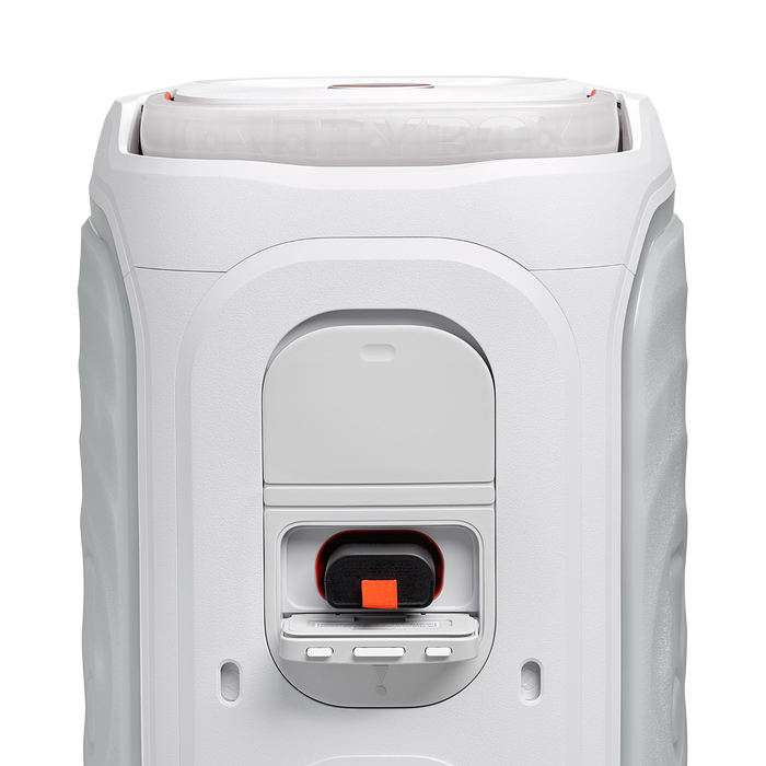 Haut-parleur de fête portatif de 200 W JBL PartyBox 130 avec cote de résistance aux éclaboussures IPX4 (JBLPB130WHTAM) - blanc