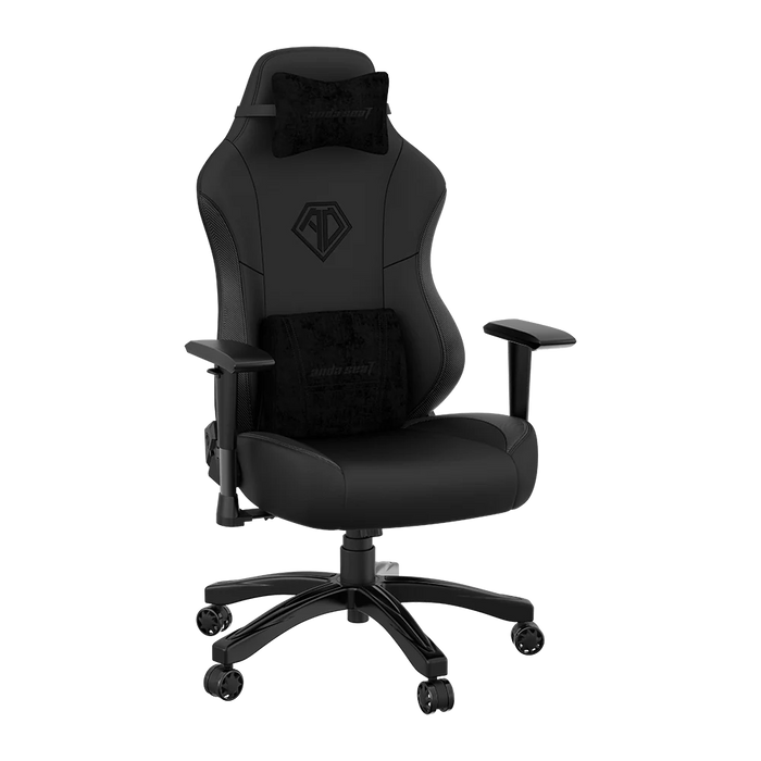 Fauteuil de jeu ergonomique Phantom 3 de Anda Seat en cuir véritable - noir