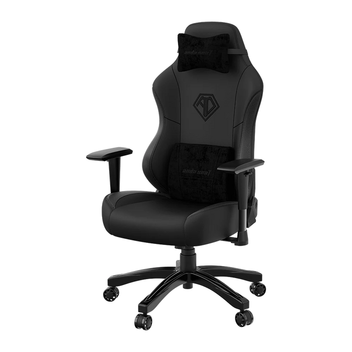 Fauteuil de jeu ergonomique Phantom 3 de Anda Seat en cuir véritable - noir