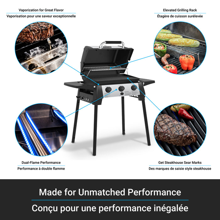 Broil King Porta-Chef 320 Portable 21 000 BTU Barbecue a gaz propane - 952654