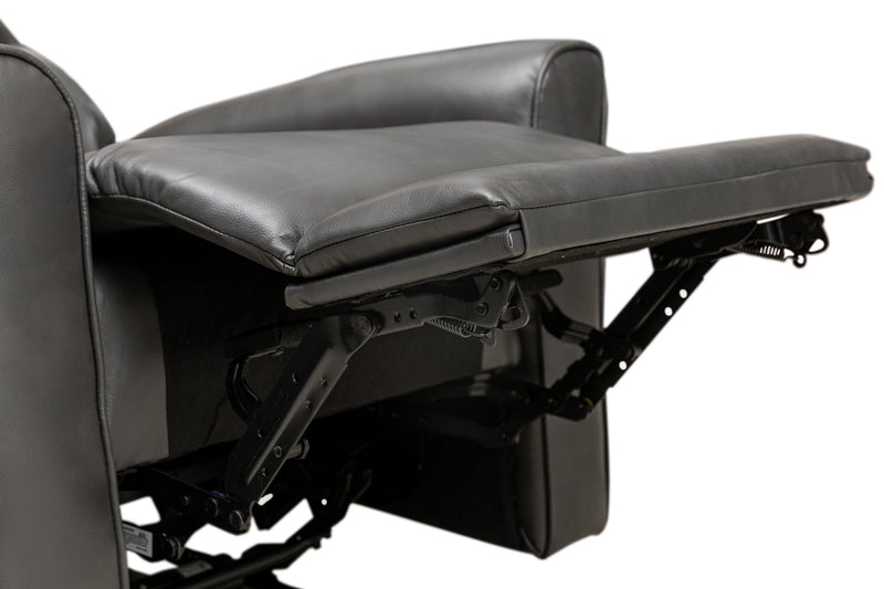 Fauteuil à inclinaison électrique Quest de 36,5 po en cuir contrecollé - gris
