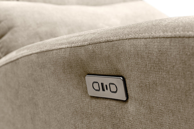 Fauteuil à inclinaison électrique Quest de 36,5 po en tissu de chenille - pavé