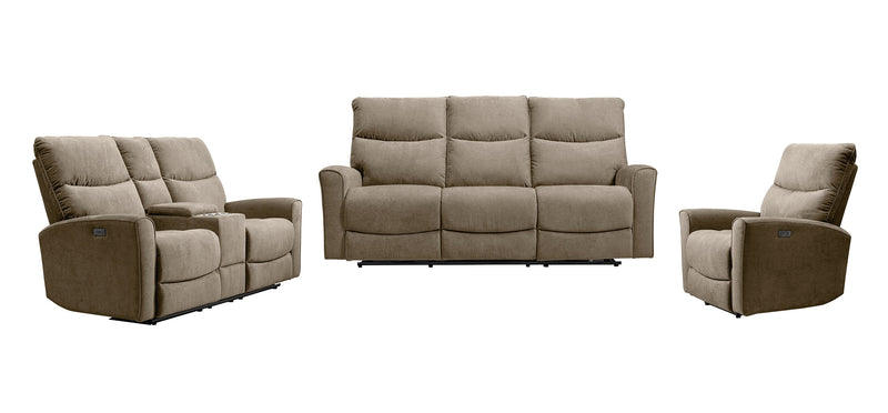 Fauteuil à inclinaison électrique Quest de 36,5 po en tissu de chenille - pavé