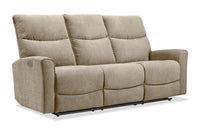  Sofa à inclinaison électrique Quest de 82,5 po en tissu de chenille - pavé