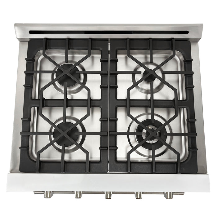 Cuisinière à gaz propane Classic Rétro de Unique Appliances de 30 po – blanche - UGP-R30OCLPW