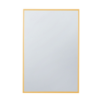 Miroir rectangulaire linéaire Arcus 30 po x 40 po fabriqué à la main - doré