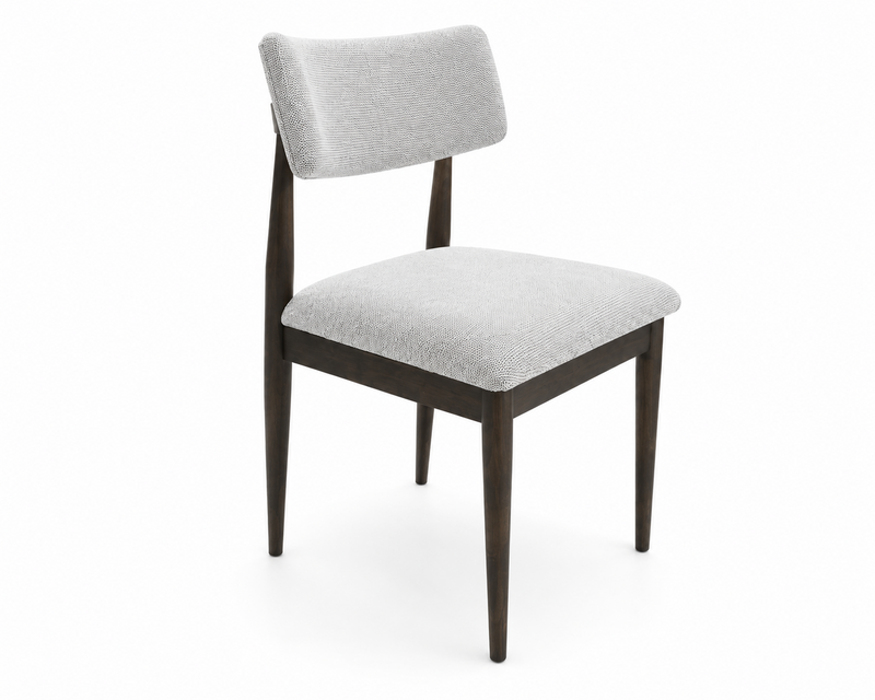 Chaise de salle à manger Ren en tissu de polyester - beige