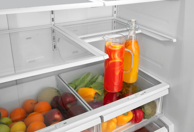 Réfrigérateur Hisense de 26,6 pi³ et de 36 po à portes françaises - titane - RF27A3FSE