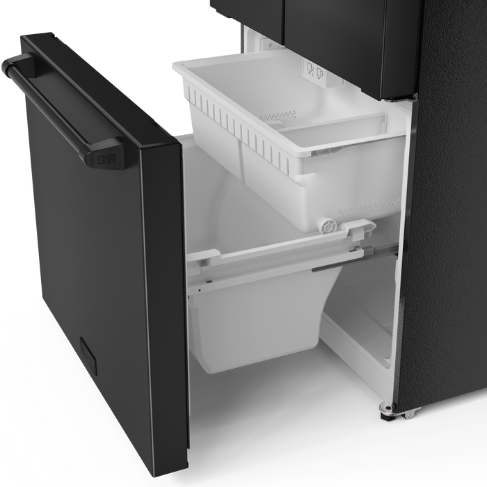 Réfrigérateur collection Gordon Ramsay de Thor Kitchen de 30 po et de 17,5 pi3 de profondeur comptoir à portes françaises - RF3017FFD00