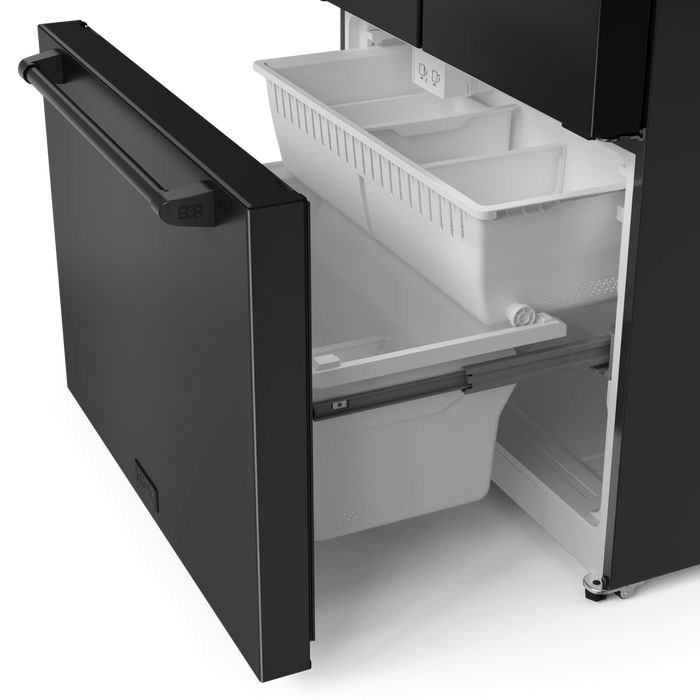 Réfrigérateur collection Gordon Ramsay de Thor Kitchen de 36 po et de 20,3 pi3 de profondeur comptoir à portes françaises - RF3621CTD00