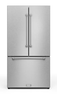 Réfrigérateur collection Gordon Ramsay de Thor Kitchen de 36 po et de 20,3 pi3 de profondeur comptoir à portes françaises - RF3621CTD99