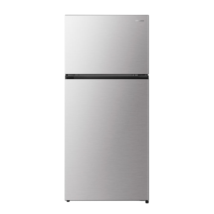 Réfrigérateur Hisense de 18 pi3 et de 30 po de profondeur comptoir à congélateur supérieur - titane - RT18N3ASE