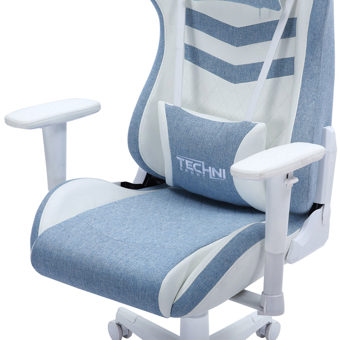 Fauteuil de jeu et de bureau ergonomique pastel TS86 de Techni Sport - bleu