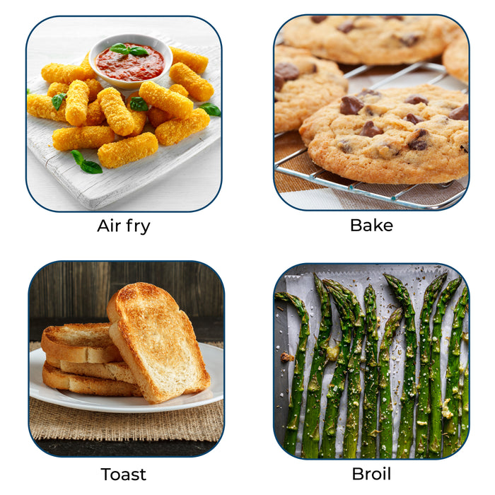 Four grille-pain rétro à convection et à 12 tranches de Nostalgia, turquoise - RTOV2AQ