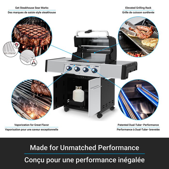 Broil King Regal S 420 Pro 4-bruleurs 50 000 BTU Barbecue a gaz propane - 956314