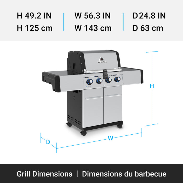 Broil King Regal S 420 Pro 4-bruleurs 50 000 BTU Barbecue a gaz propane - 956314