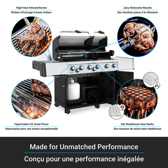 Broil King Regal S 690 Pro IR 6-bruleurs 60 000 BTU Barbecue a gaz propane - 957944