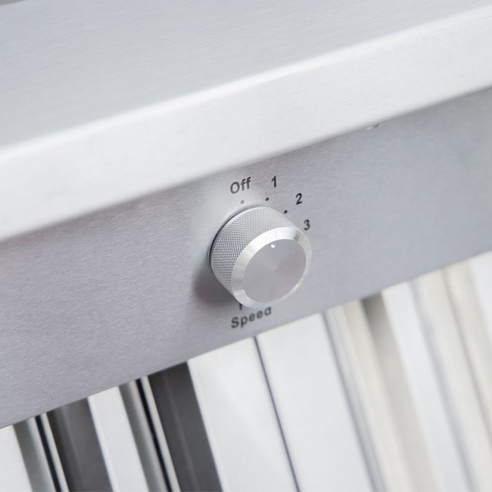 Hotte de cuisinière extérieure pour barbecue Victory de 42 po et de 1200 pi3/min en acier inoxydable - Cyclone-42