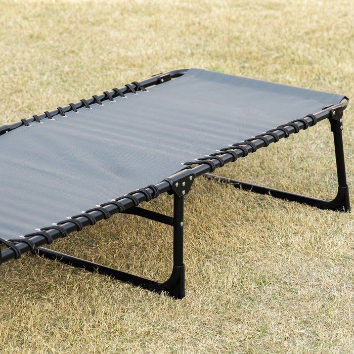 Outsunny Chaise Longue Pliante, Inclinable Avec Dossier Reglable