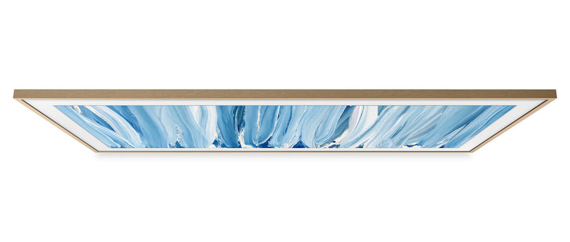 Cadre décoratif personnalisable pour téléviseur The Frame Pro de 55 po de Samsung - bois beige 