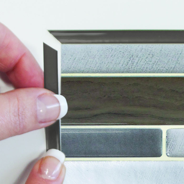 Dosseret Smart Tiles peler et coller 18 x 0,27, 4 feuilles - Smart Edge Orfero