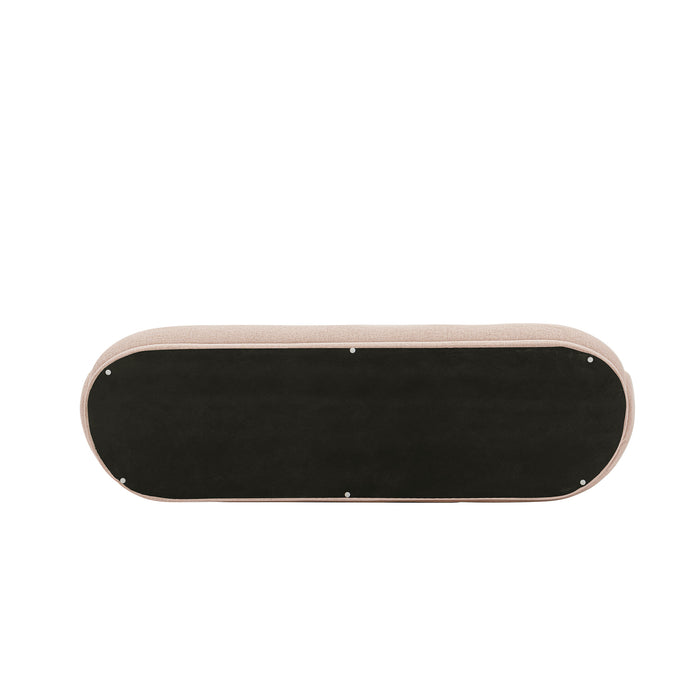Sofa contemporain Siri de Manhattan Comfort de 92,52 po en lin tissé avec coussins - blé