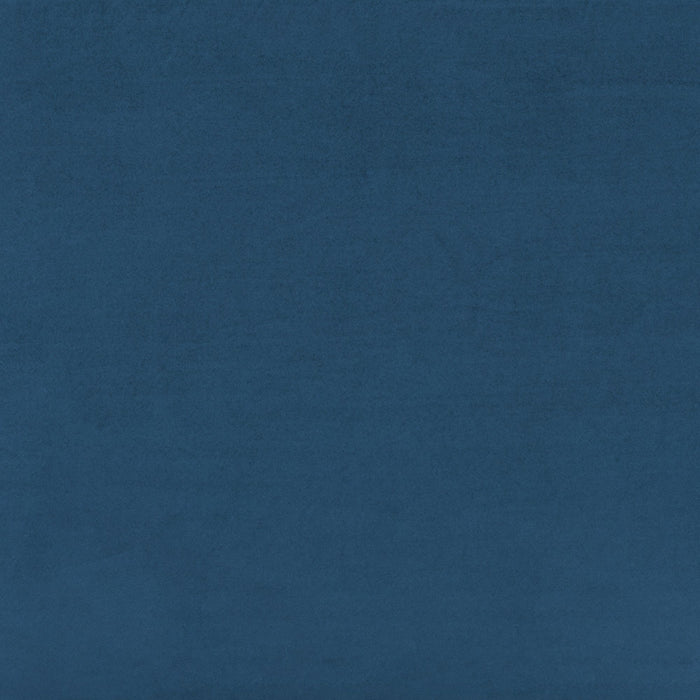 Sofa contemporain Edmonda de Manhattan Comfort en velours avec coussins - bleu saphir