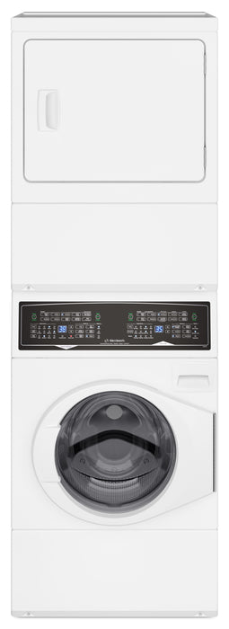 Tour de lavage Huebsch avec laveuse, sécheuse électrique et Pet PlusMC - blanche - SF7108WE