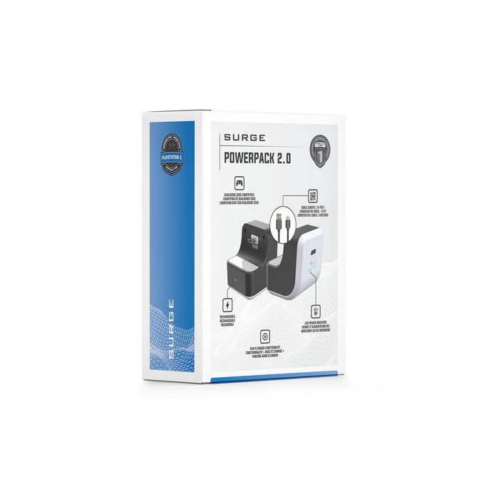 Bloc-pile et câble de recharge de Surge pour manettes PS5