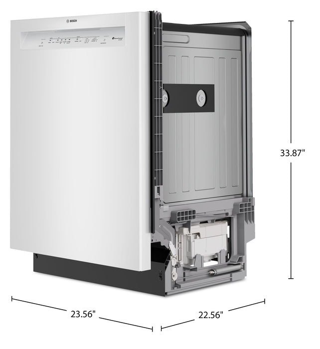 Lave-vaisselle encastré Bosch de série 100 de 24 po - blanc - SHE2ADF2N