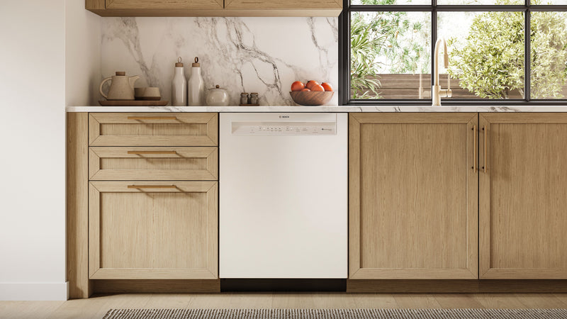 Lave-vaisselle encastré Bosch de série 100 de 24 po - blanc - SHE2ADF2N